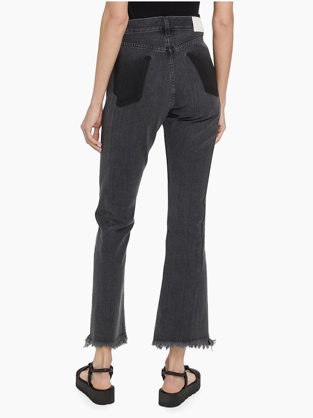 EB Denim Straight Leg Split Hem Jeans - Picture 7 of 8